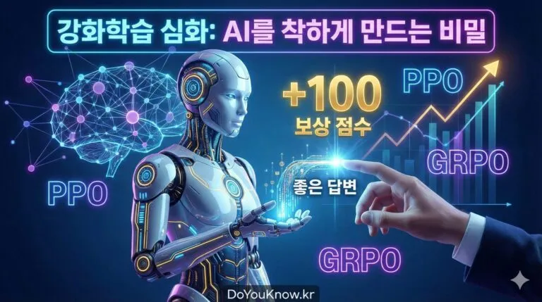 강화학습 심화 완벽 가이드: RLHF부터 DPO, GRPO까지! ChatGPT가 말 잘 듣게 된 비밀